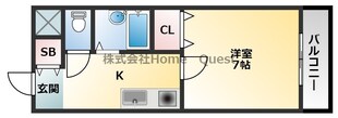 チェリーハイツ西山本の物件間取画像